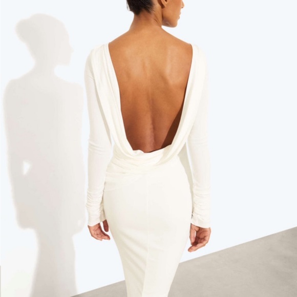 Rat & Boa Rodeo Dress - Backless White - Picture 5 of 6